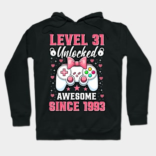 Level 31 Unlocked 31 year old 31st birthday gamer girl Hoodie